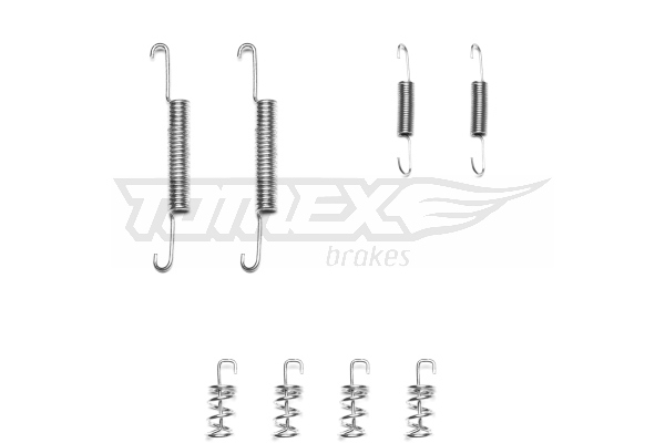 TOMEX BRAKES Tilbehørssæt, bremsebakker tx4028 bagaksel for VOLVO