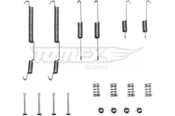 TOMEX BRAKES Tilbehørssæt, bremsebakker tx4029 bagaksel for PEUGEOT FIAT CITROËN