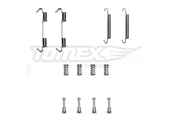 TOMEX BRAKES Tilbehørssæt, bremsebakker tx4024 bagaksel for BMW