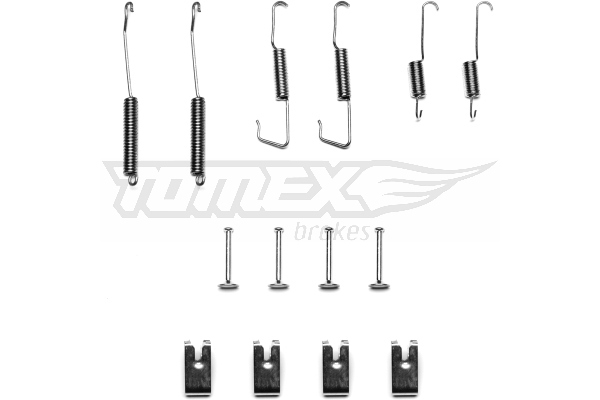 TOMEX BRAKES Tilbehørssæt, bremsebakker tx4036 bagaksel for MERCEDES-BENZ