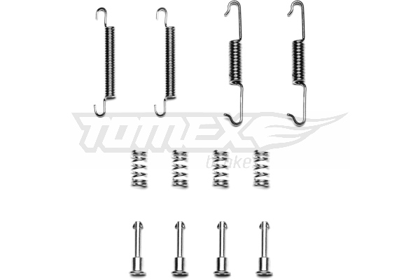 TOMEX BRAKES Tilbehørssæt, bremsebakker tx4048 bagaksel for VAG BMW