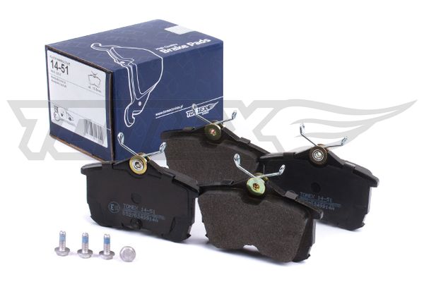 TOMEX BRAKES Bremseklodser tx1451 bagaksel for HONDA