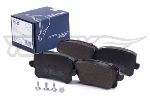 TOMEX BRAKES Bremseklodser tx1583 bagaksel for VW AUDI VW (FAW) SKODA (SVW) VW (SVW)