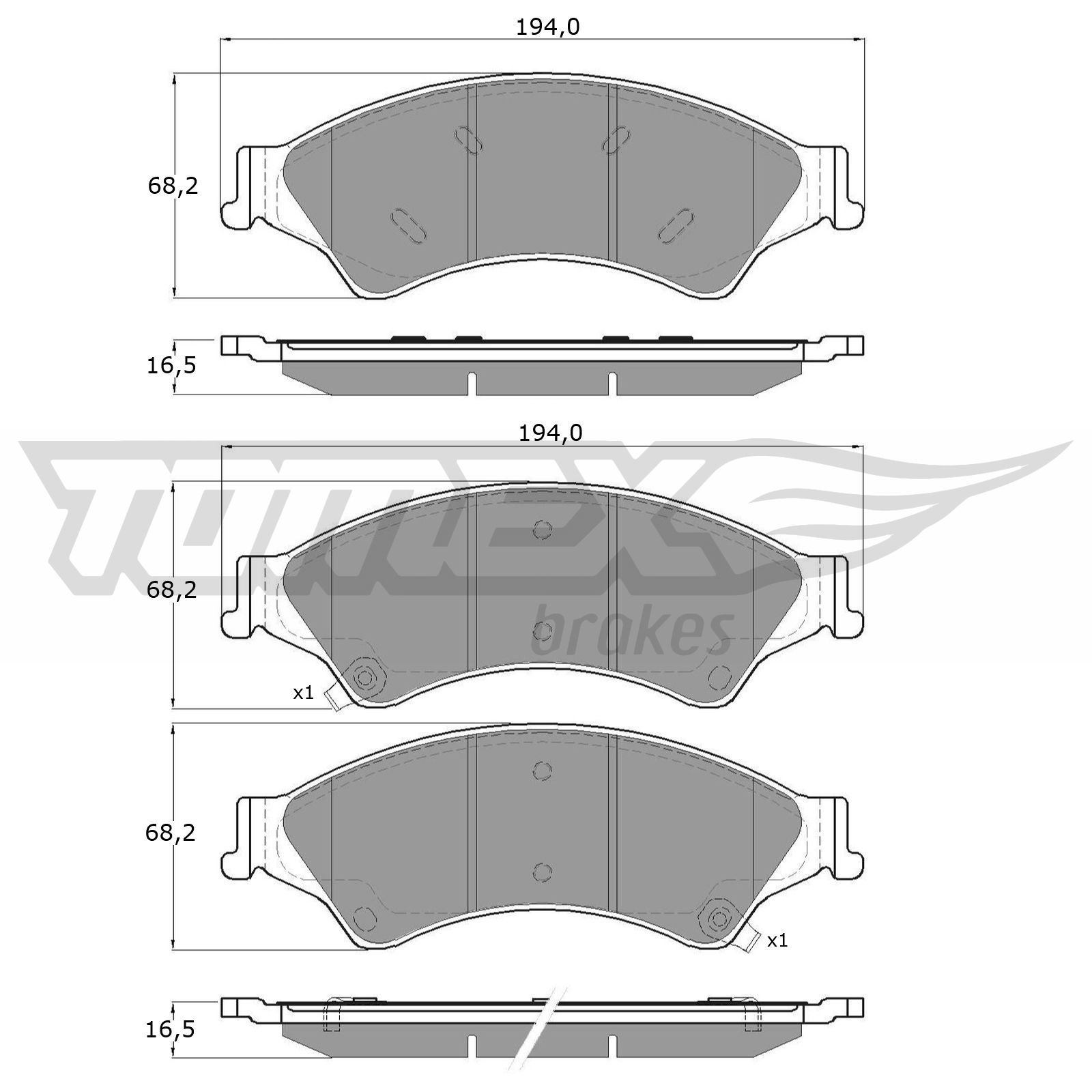 TOMEX BRAKES Bremseklodser tx1922 foraksel for FORD FORD AUSTRALIA MAZDA FORD USA