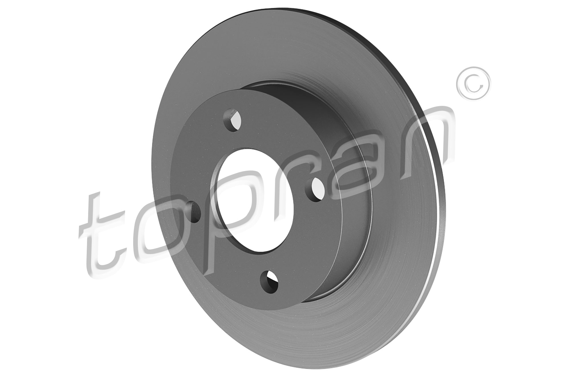 TOPRAN Bremseskive 107089 bagaksel fuld 245mm 10mm for AUDI