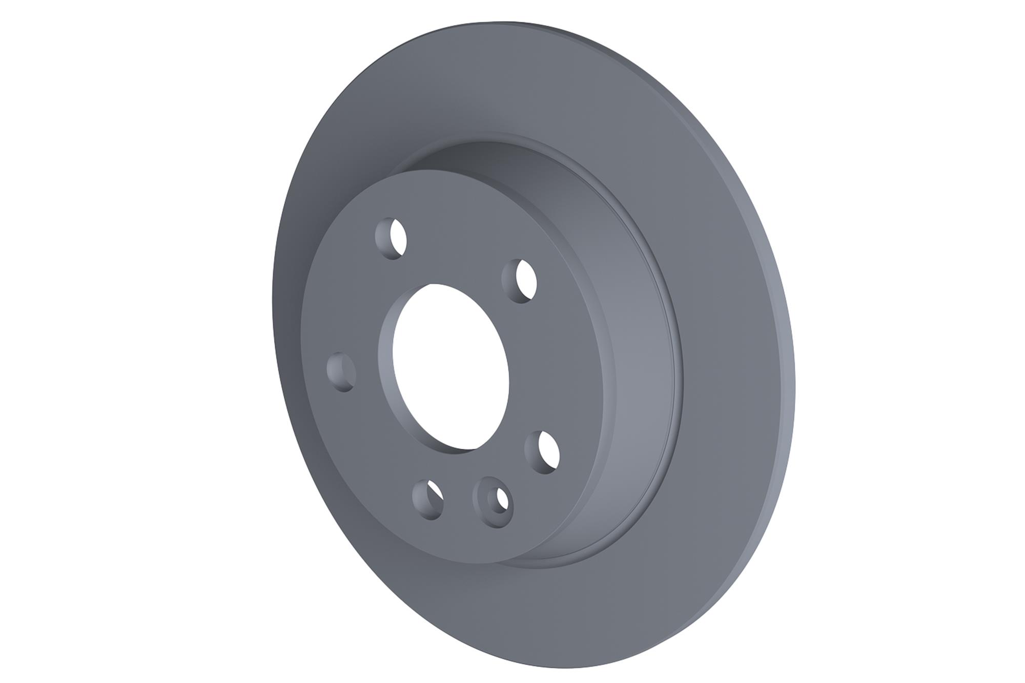TOPRAN Bremseskive 107629 bagaksel fuld 268mm 10mm for FORD CUPRA VW