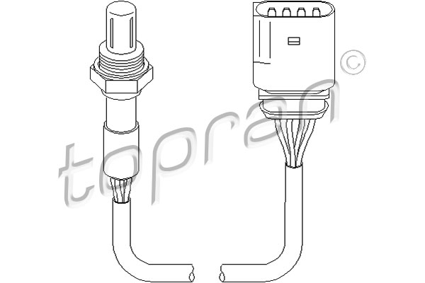 TOPRAN Lambdasonde 111609 for AUDI SEAT