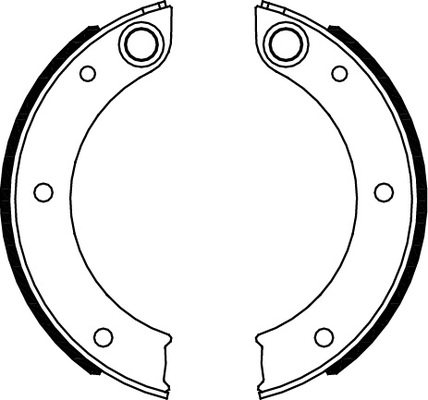 TRISCAN Bremsebakkesæt, parkeringsbremse 810020003 for PORSCHE