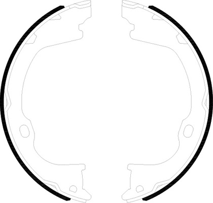 TRISCAN Bremsebakkesæt, parkeringsbremse 810080019 for JEEP