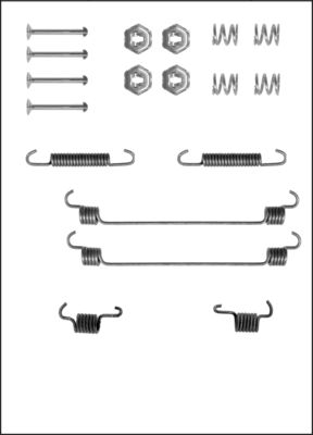 TRISCAN Tilbehørssæt, bremsebakker 8105102525