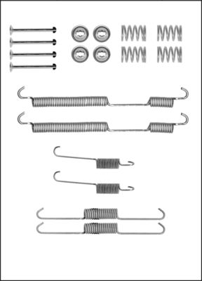 TRISCAN Tilbehørssæt, bremsebakker 8105102580