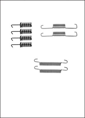 TRISCAN Tilbehørssæt, parkeringsbremsebakker 8105102585
