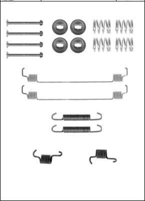 TRISCAN Tilbehørssæt, bremsebakker 8105102587