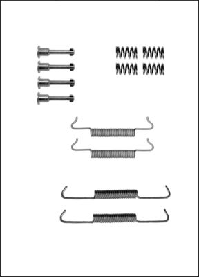 TRISCAN Tilbehørssæt, parkeringsbremsebakker 8105102589