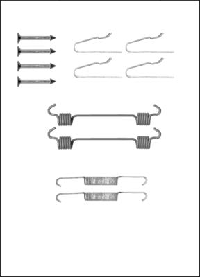 TRISCAN Tilbehørssæt, parkeringsbremsebakker 8105102593