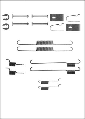 TRISCAN Tilbehørssæt, bremsebakker 8105102595
