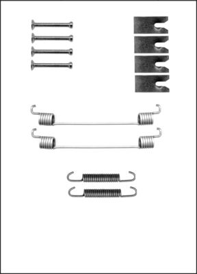 TRISCAN Tilbehørssæt, bremsebakker 8105102598