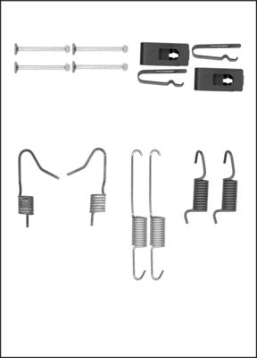 TRISCAN Tilbehørssæt, parkeringsbremsebakker 8105102613