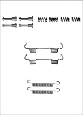 TRISCAN Tilbehørssæt, parkeringsbremsebakker 8105112583