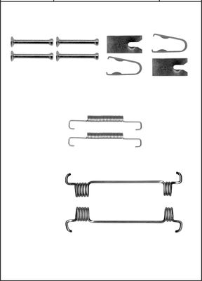 TRISCAN Tilbehørssæt, parkeringsbremsebakker 8105152563