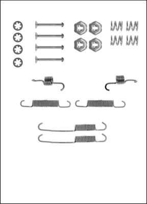 TRISCAN Tilbehørssæt, bremsebakker 8105162541