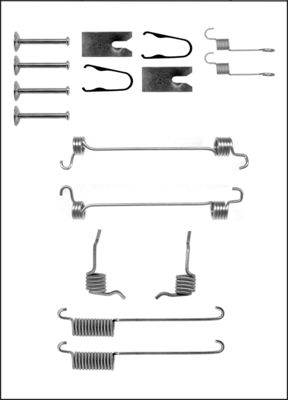 TRISCAN Tilbehørssæt, bremsebakker 8105162588