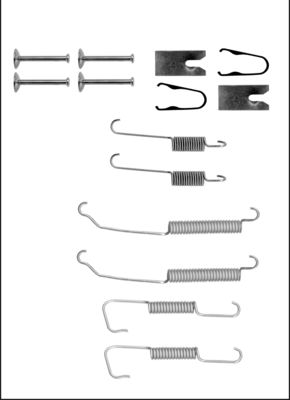 TRISCAN Tilbehørssæt, bremsebakker 8105232559