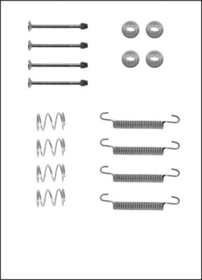 TRISCAN Tilbehørssæt, parkeringsbremsebakker 8105242562