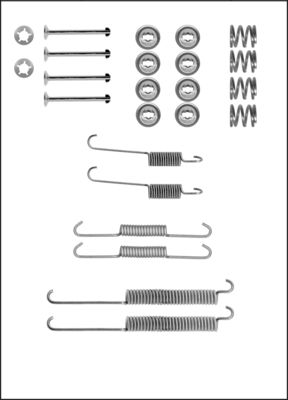 TRISCAN Tilbehørssæt, bremsebakker 8105272532