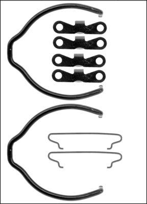 TRISCAN Tilbehørssæt, parkeringsbremsebakker 8105272576