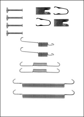 TRISCAN Tilbehørssæt, bremsebakker 8105432586