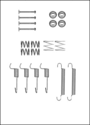 TRISCAN Tilbehørssæt, parkeringsbremsebakker 8105432589