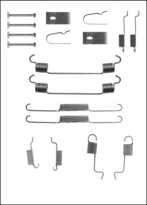 TRISCAN Tilbehørssæt, bremsebakker 8105502555