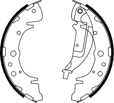 TRISCAN Bremsebakkesæt 810010019 for HYUNDAI KIA