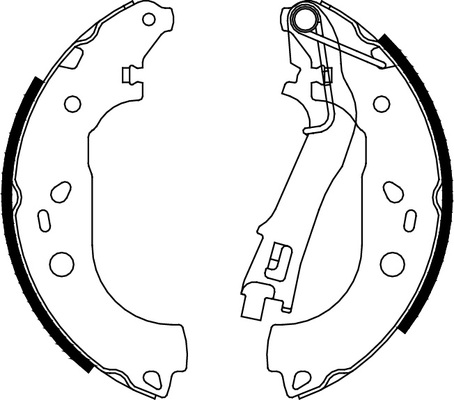 TRISCAN Bremsebakkesæt 810010028 for FIAT PEUGEOT