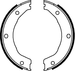 TRISCAN Bremsebakkesæt, parkeringsbremse 810010030 for FORD