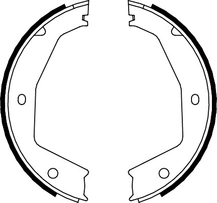 TRISCAN Bremsebakkesæt, parkeringsbremse 810010034 for JAGUAR