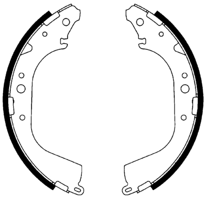 TRISCAN Bremsebakkesæt 810010519 for TOYOTA VW