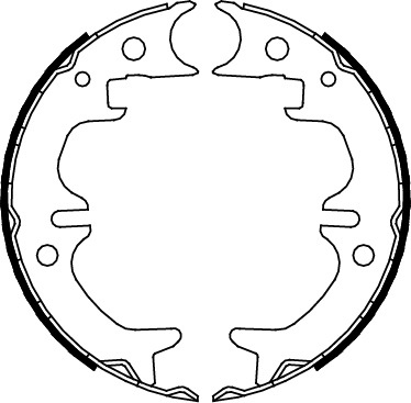 TRISCAN Bremsebakkesæt, parkeringsbremse 810013030 for TOYOTA