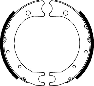 TRISCAN Bremsebakkesæt, parkeringsbremse 810013036 for TOYOTA