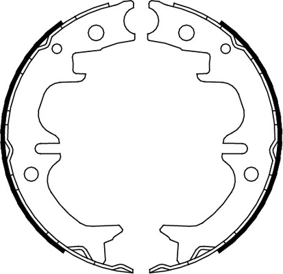 TRISCAN Bremsebakkesæt, parkeringsbremse 810013038 for TOYOTA LEXUS