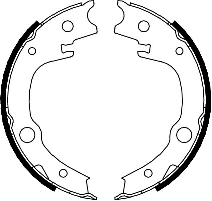 TRISCAN Bremsebakkesæt, parkeringsbremse 810013039 for TOYOTA