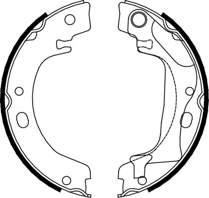 TRISCAN Bremsebakkesæt, parkeringsbremse 810013041 for TOYOTA