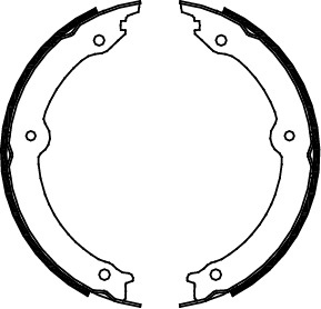 TRISCAN Bremsebakkesæt, parkeringsbremse 810013046 for LEXUS