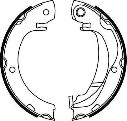 TRISCAN Bremsebakkesæt, parkeringsbremse 810013047 for TOYOTA