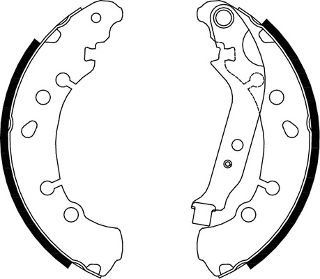 TRISCAN Bremsebakkesæt, parkeringsbremse 810013048 for TOYOTA