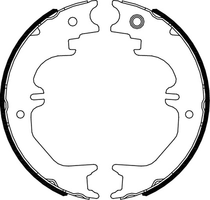 TRISCAN Bremsebakkesæt, parkeringsbremse 810013050 for LEXUS