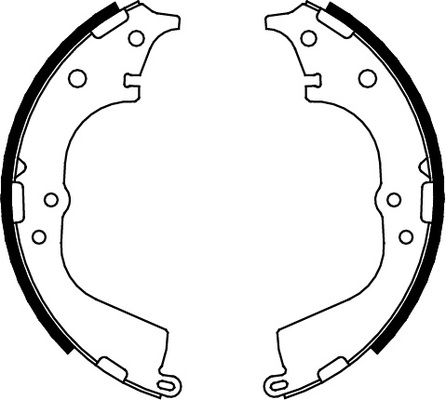TRISCAN Bremsebakkesæt 810013591 for TOYOTA