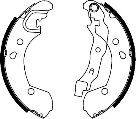 TRISCAN Bremsebakkesæt 810014002 for NISSAN RENAULT