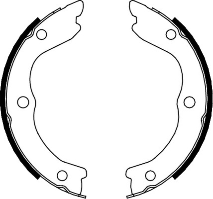 TRISCAN Bremsebakkesæt, parkeringsbremse 810014006 for NISSAN